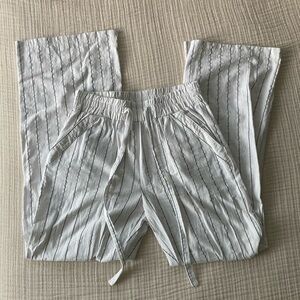 Sienna Sky Striped Elastic Waist Wide Leg Pants